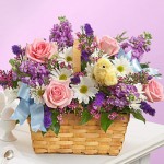 "Just Springy Basket of Flowers"